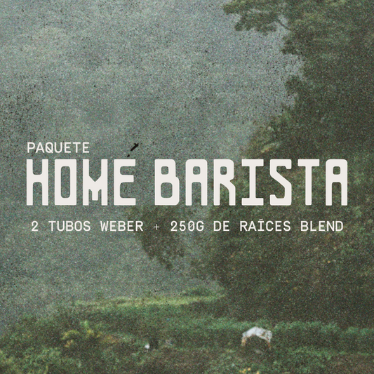 Paquete Home Barista ( 2 tubos Weber + 250g de Raíces Blend) - Suscripción