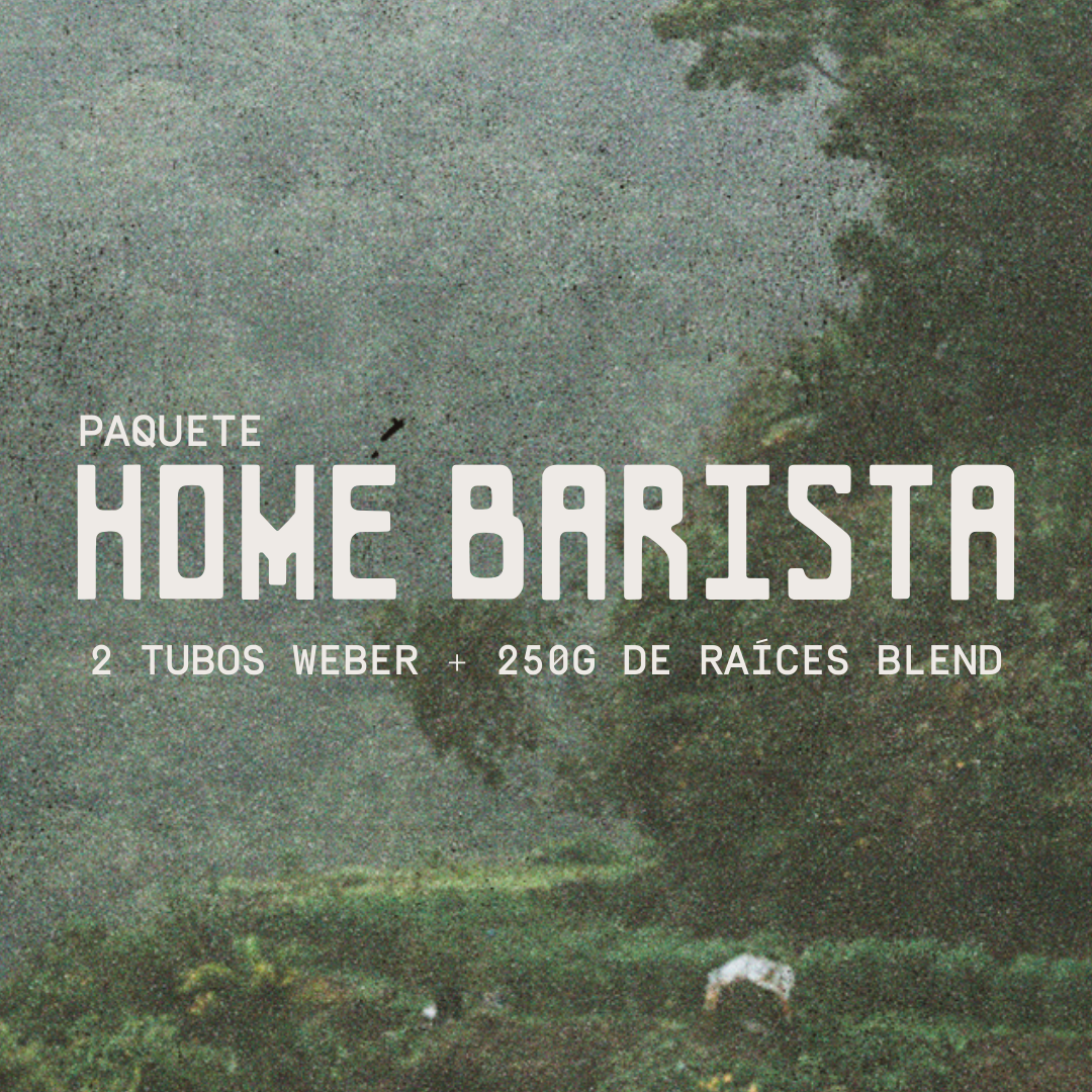 Paquete Home Barista ( 2 tubos Weber + 250g de Raíces Blend) - Suscripción