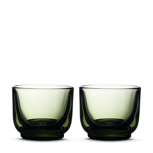 Pirch Espressogläser Woodland – Schliff (2er-Set) 