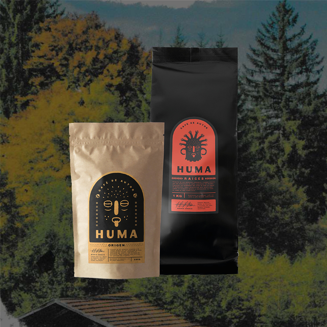 Pack 250g Origen y 1kg Raíces Blend café especialidad Ecuador HUMA Coffee