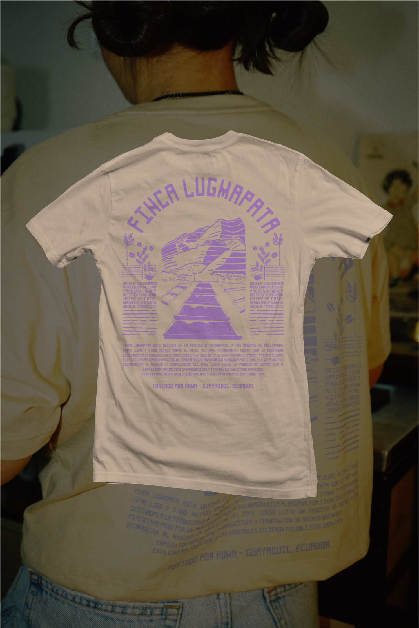 Camisetas de caficultores del Ecuador